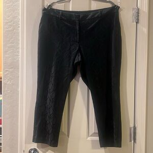 Black womens slack  capris by Ann Taylor